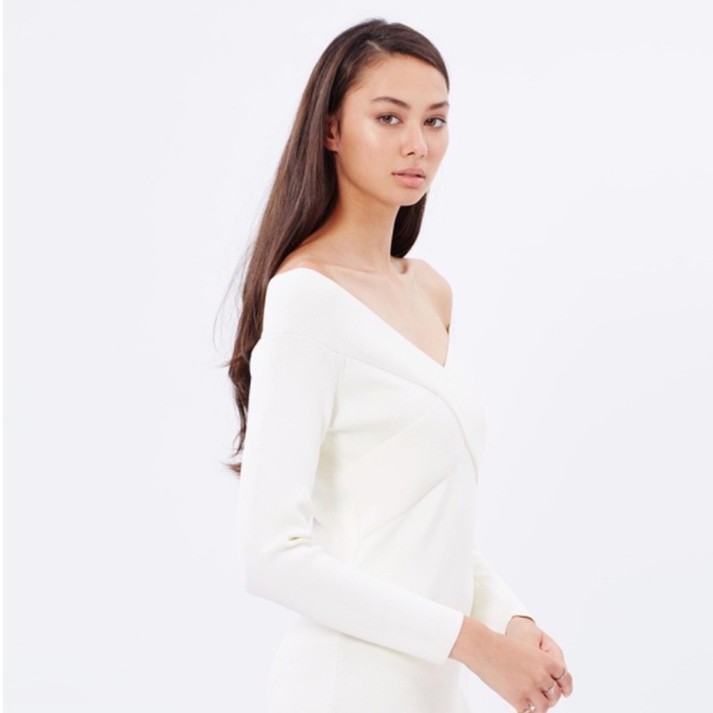 Off the Shoulder Long Sleeve Dress